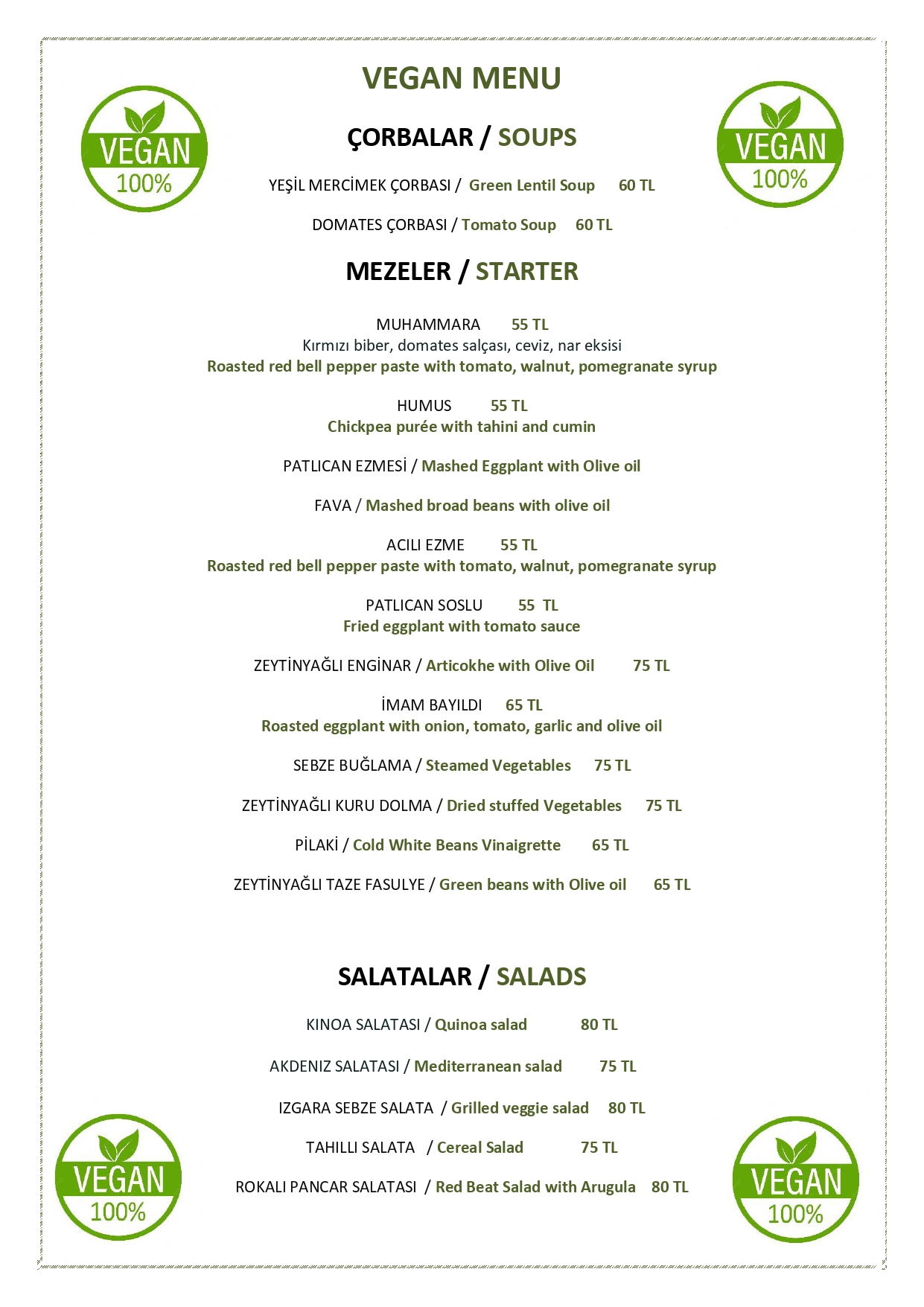 Vegan Menu Luxury Hotel And Spa In Istanbul Hotel Sultania